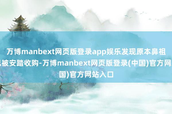 万博manbext网页版登录app娱乐发现原本鼻祖鸟早已被安踏收购-万博manbext网页版登录(中国)官方网站入口